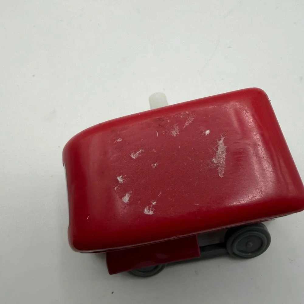 Vintage 1997 Thomas & Friends Bertie the Bus Wind Up Toy Tomy Britt Allcroft Red